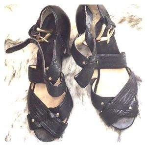 SOFT Leather Michael Kors Peep Toe sandals